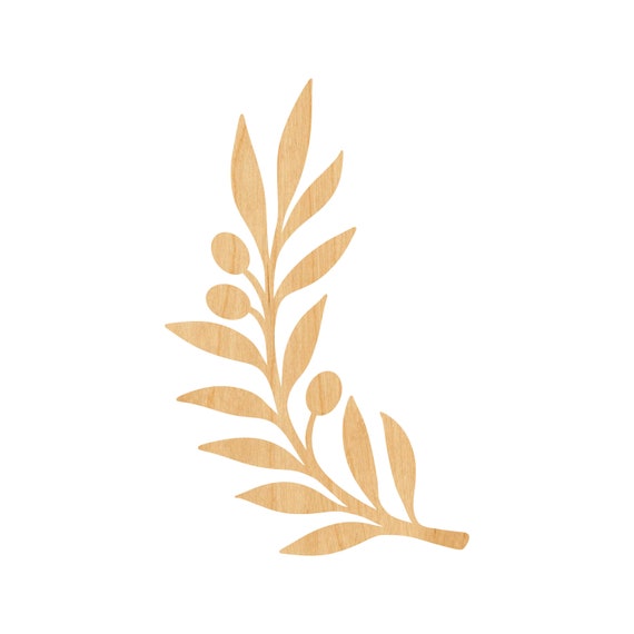 Leaf - Laser Cut Out Unfinished Wood Craft Shape LEF15 Leaf - Laser Cut Out Unfinished Wood Craft Shape LEF15