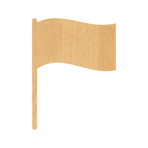 Flag - Laser Cut Out Unfinished Wood Craft Shape 4TH8 Flag - Laser Cut Out Unfinished Wood Craft Shape 4TH8