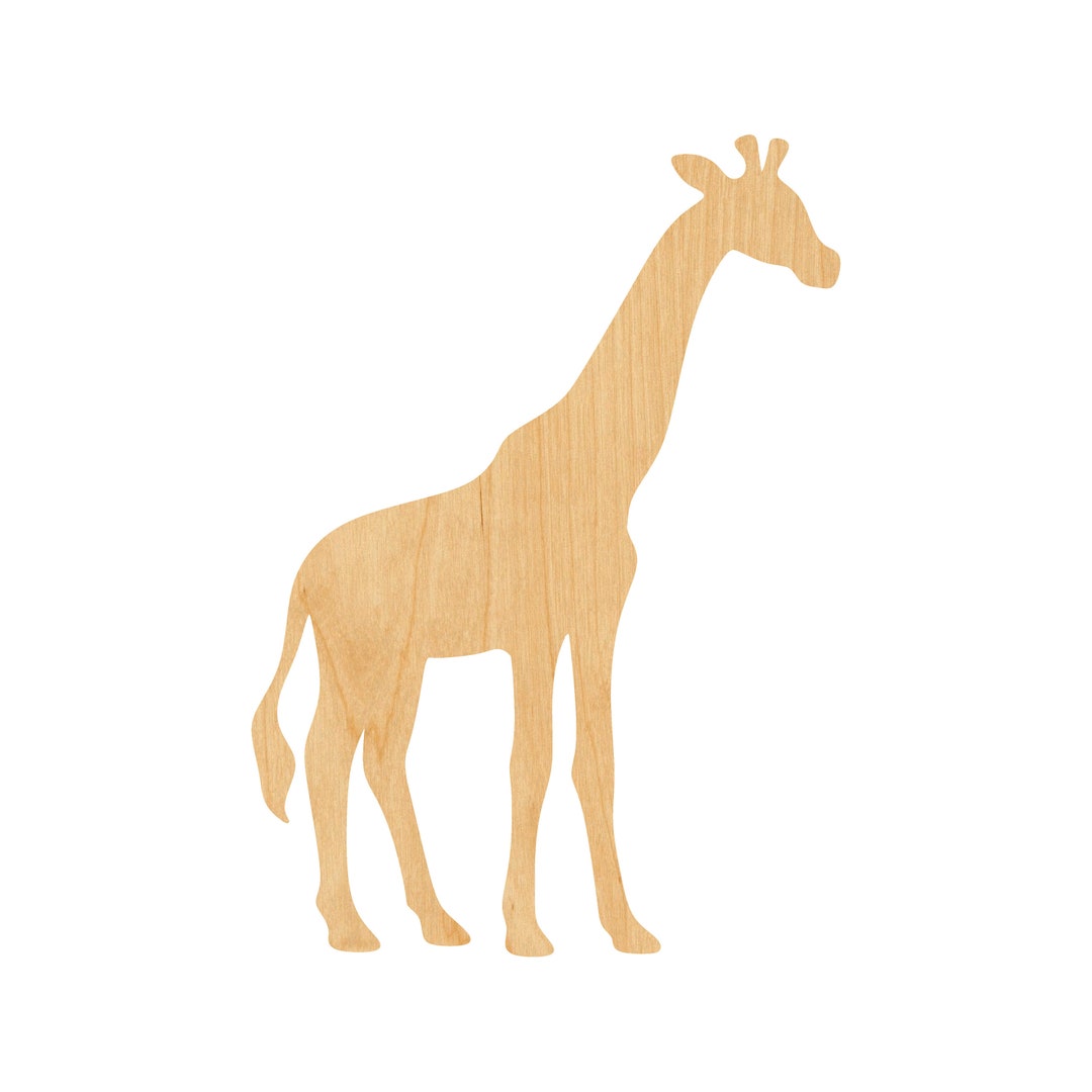 Giraffe Laser Cut Out Wood Shape Craft Supply Woodcraft Cutout - Etsy