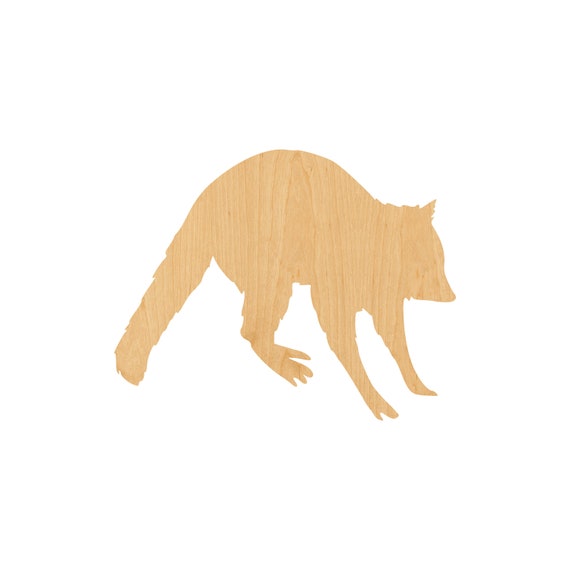 Raccoon - Laser Cut Out Unfinished Wood Craft Shape ANML104 Raccoon - Laser Cut Out Unfinished Wood Craft Shape ANML104