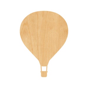 Hot Air Balloon Laser Cut Out Wood Shape Craft Supply - Woodcraft Cutout