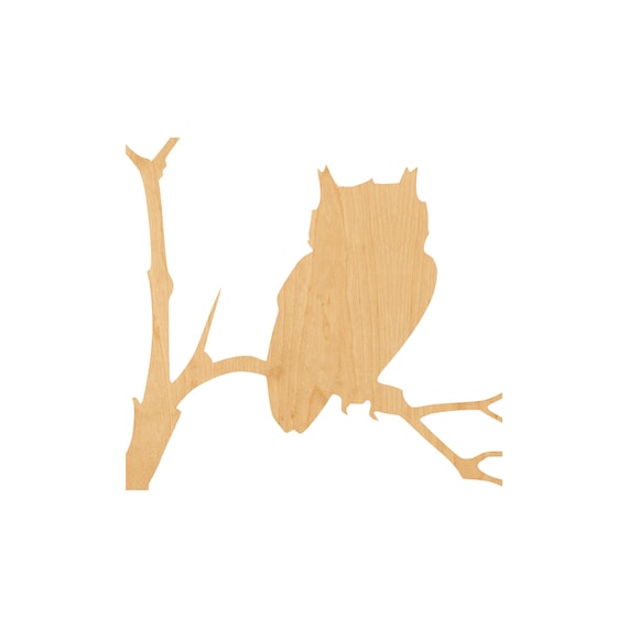 Bird Owl - Laser Cut Out Unfinished Wood Craft Shape BRD78 Bird Owl - Laser Cut Out Unfinished Wood Craft Shape BRD78