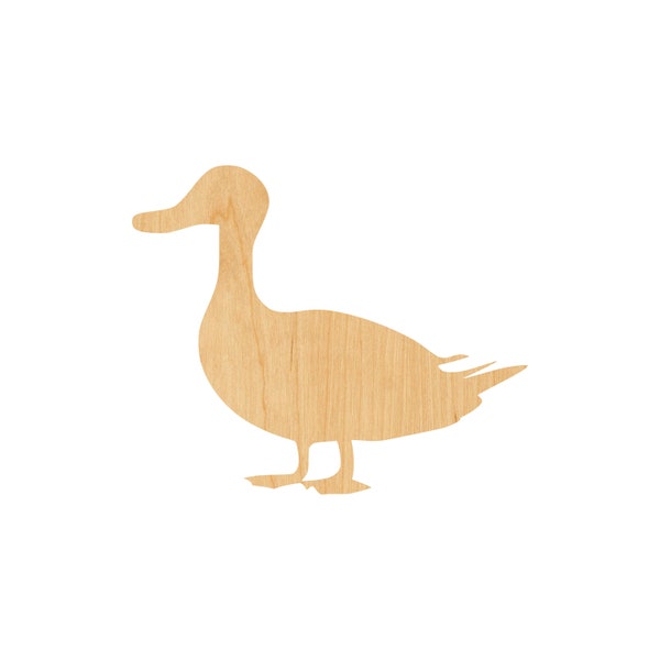 Duck 4 Laser Cut Out Wood Shape Craft Supply – Woodcraft Cutout