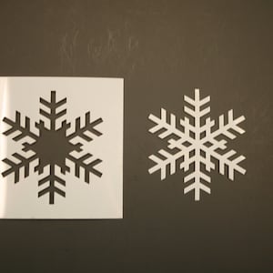 Snowflake 1 Reusable Mylar Stencil - Art Supplies