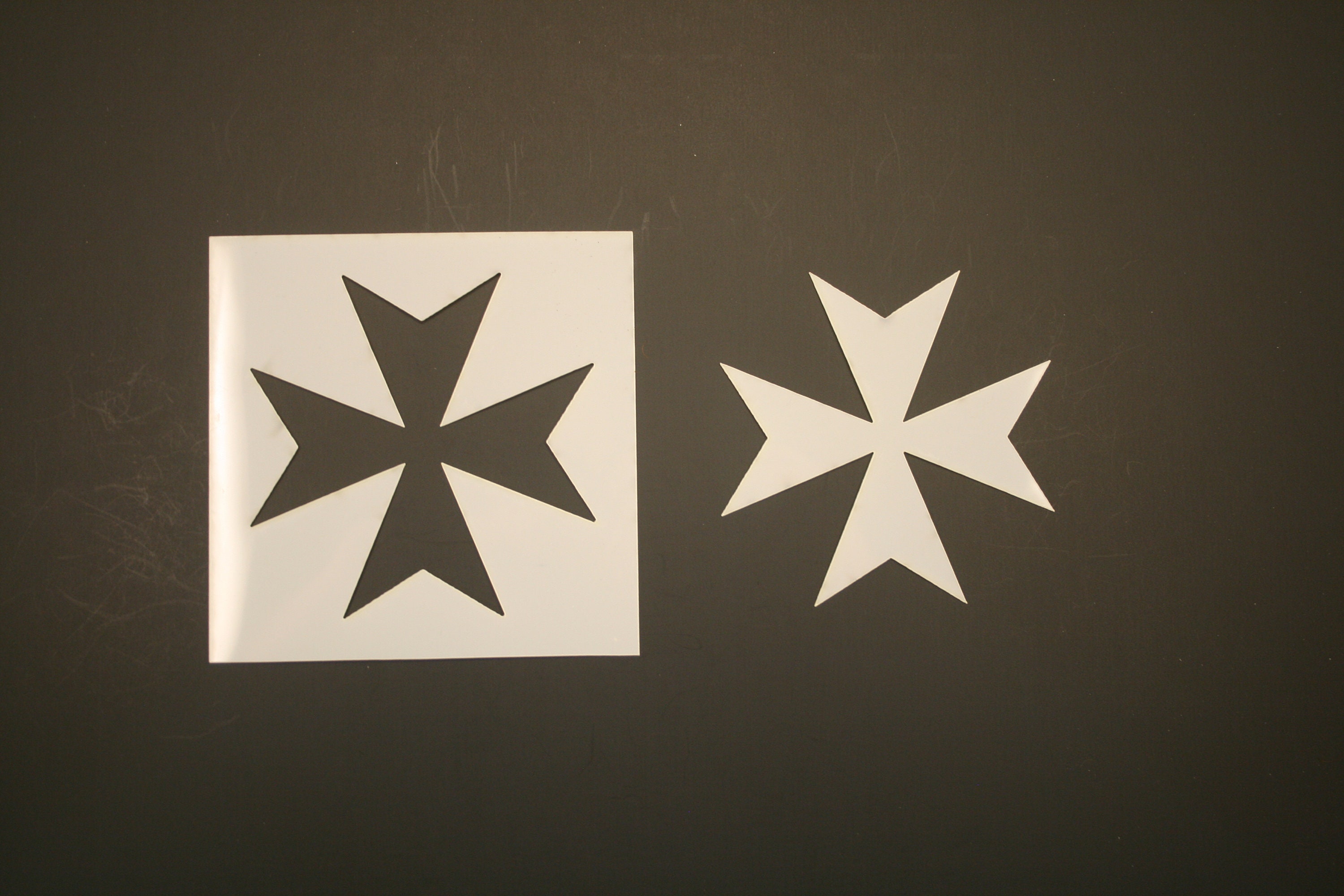 Maltese Cross Reusable Mylar Stencil Art Supplies Etsy