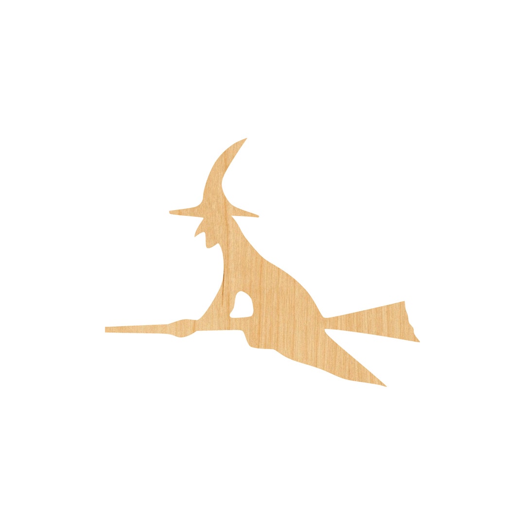 Witch - Laser Cut Out Unfinished Wood Craft Shape FAL86 Witch - Laser Cut Out Unfinished Wood Craft Shape FAL86