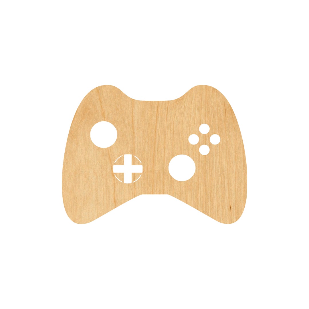 Game Controller Laser Cut Out Wood Shape Craft Supply Woodcraft Cutout