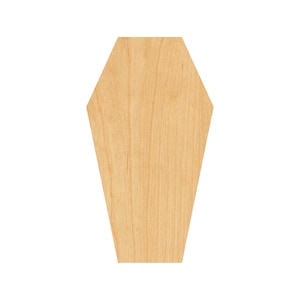 Coffin 2 Laser Cut Out Wood Shape Craft Supply - Woodcraft Cutout