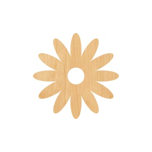 Daisy Laser Cut Out Wood Shape Craft Supply - Woodcraft Cutout