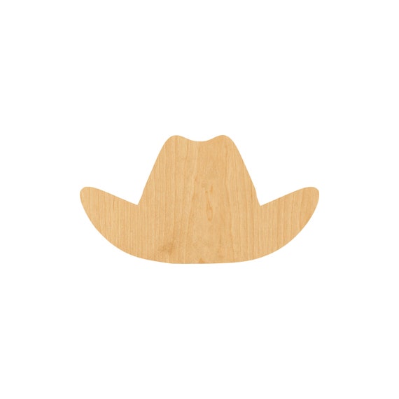 Cowboy Hat - Laser Cut Out Unfinished Wood Craft Shape CLT18 Cowboy Hat - Laser Cut Out Unfinished Wood Craft Shape CLT18