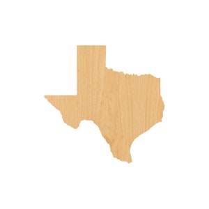 State Texas - Laser Cut Out Unfinished Wood Craft Shape STAT91 State Texas - Laser Cut Out Unfinished Wood Craft Shape STAT91