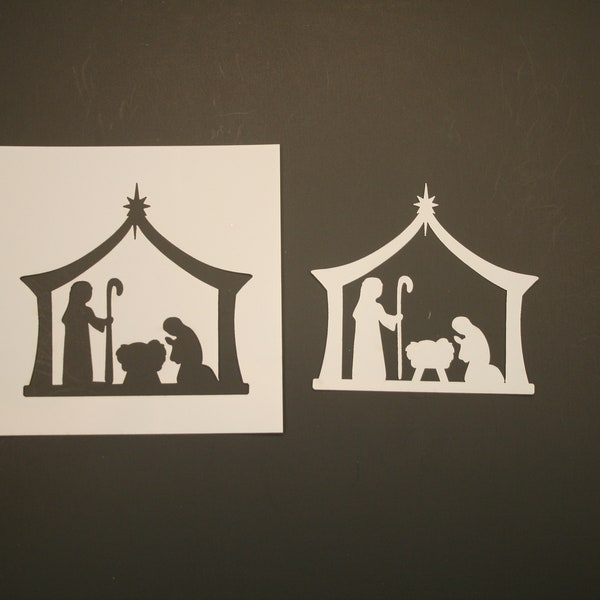 Nativity Reusable Mylar Stencil - Art Supplies