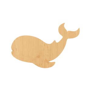 Whale - Laser Cut Out Unfinished Wood Craft Shape SEA33 Whale - Laser Cut Out Unfinished Wood Craft Shape SEA33