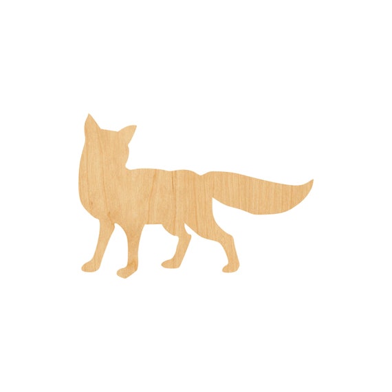 Fox - Laser Cut Out Unfinished Wood Craft Shape FOX15 Fox - Laser Cut Out Unfinished Wood Craft Shape FOX15