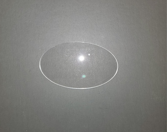 Oval Clear Acrylic Plexiglass Shapes, Multiple Thicknesses