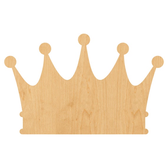 Crown - Laser Cut Out Unfinished Wood Craft Shape CLT7 Crown - Laser Cut Out Unfinished Wood Craft Shape CLT7