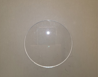 Circle Disc Clear Acrylic Plexiglass Shapes, Multiple Thicknesses