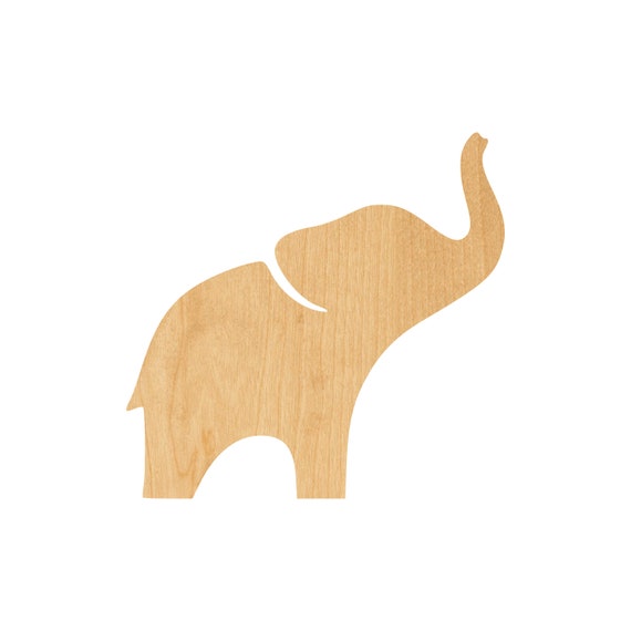 Elephant - Laser Cut Out Unfinished Wood Craft Shape ELE8 Elephant - Laser Cut Out Unfinished Wood Craft Shape ELE8