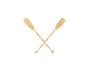 Boat Oars Laser Cut Out Wood Shape Craft Supply - Woodcraft Cutout