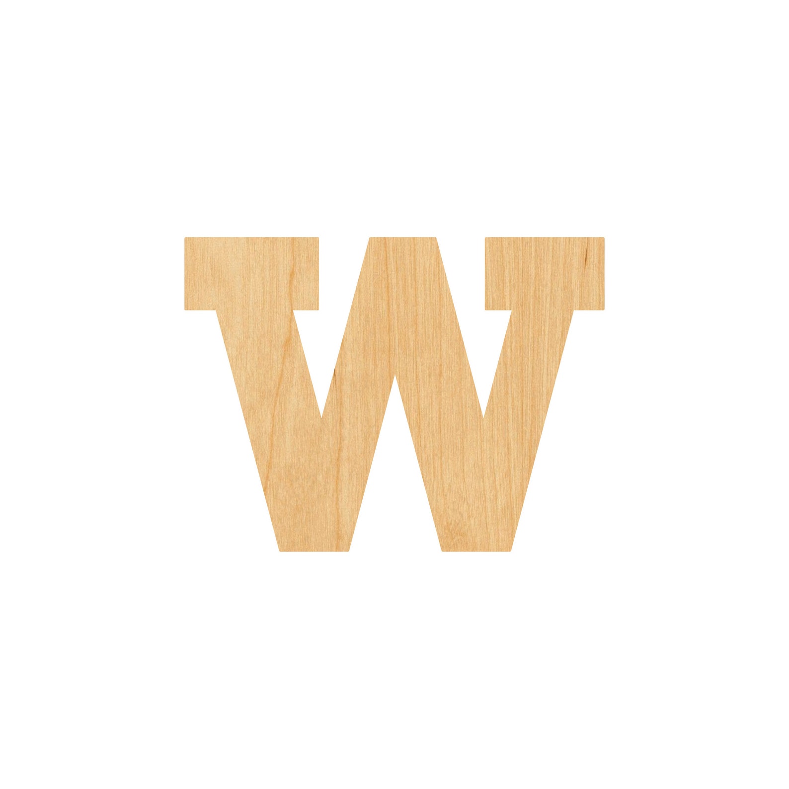 Lowercase Letter W Laser Cut Out Wood Shape Craft Supply - Etsy