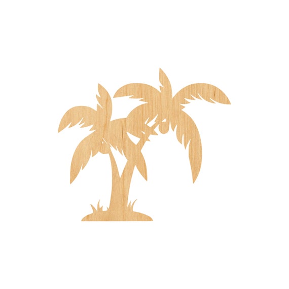 Tree Palm - Laser Cut Out Unfinished Wood Craft Shape TRE47 Tree Palm - Laser Cut Out Unfinished Wood Craft Shape TRE47