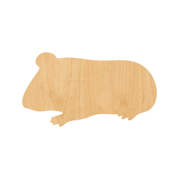 Guinea Pig Laser Cut Out Wood Shape Craft Supply – Woodcraft Cutout