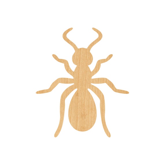 Ant - Laser Cut Out Unfinished Wood Craft Shape BUG25 Ant - Laser Cut Out Unfinished Wood Craft Shape BUG25