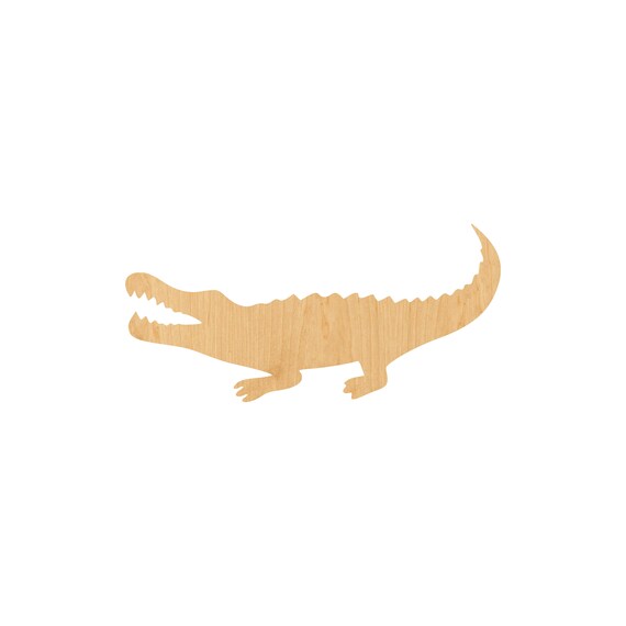 Alligator Crocodile - Laser Cut Out Unfinished Wood Craft Shape REP9 Alligator Crocodile - Laser Cut Out Unfinished Wood Craft Shape REP9