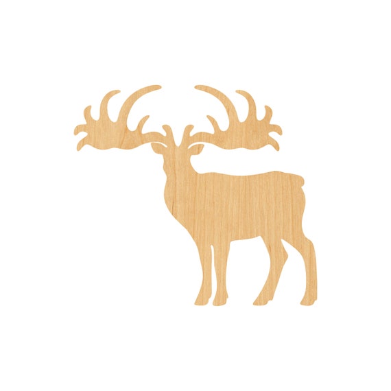Deer - Laser Cut Out Unfinished Wood Craft Shape DER53 Deer - Laser Cut Out Unfinished Wood Craft Shape DER53