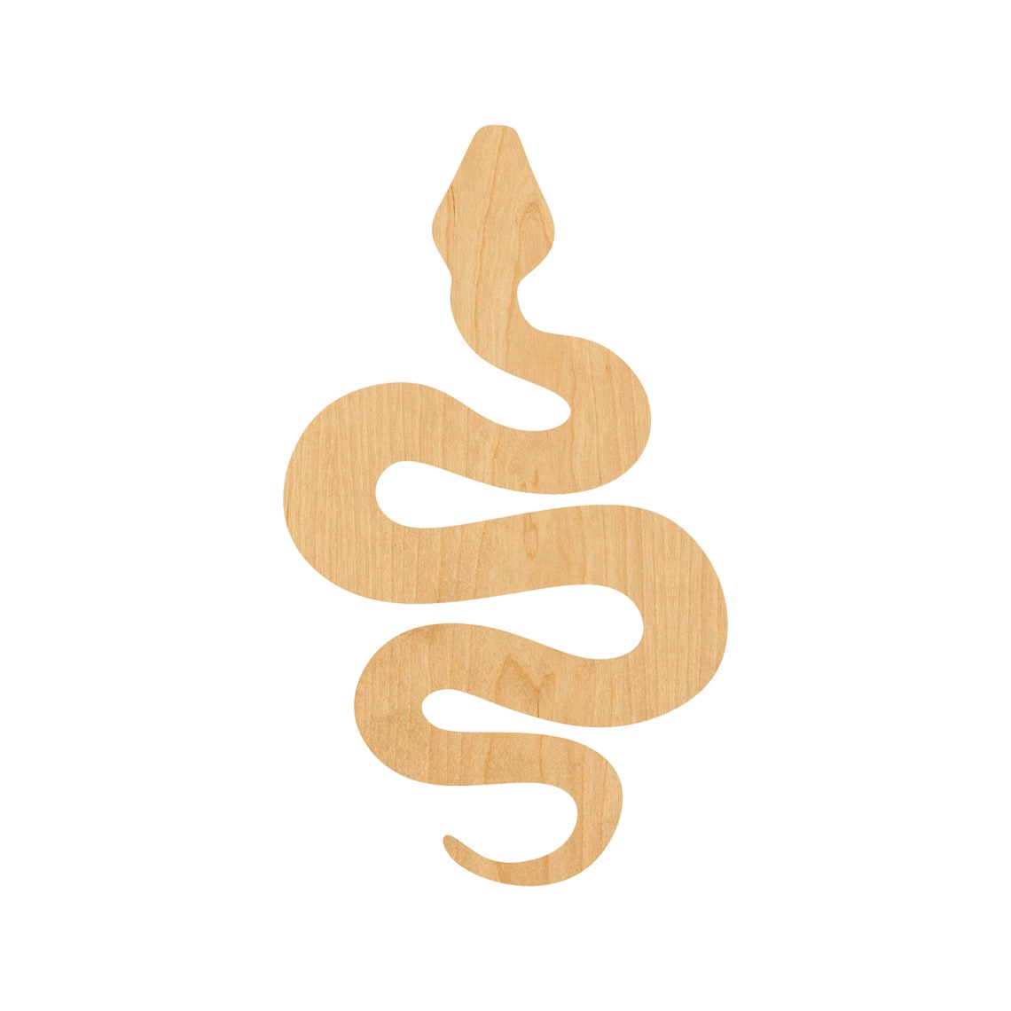 Snake Laser Cut Out Wood Shape Craft Supply Unfinished Etsy