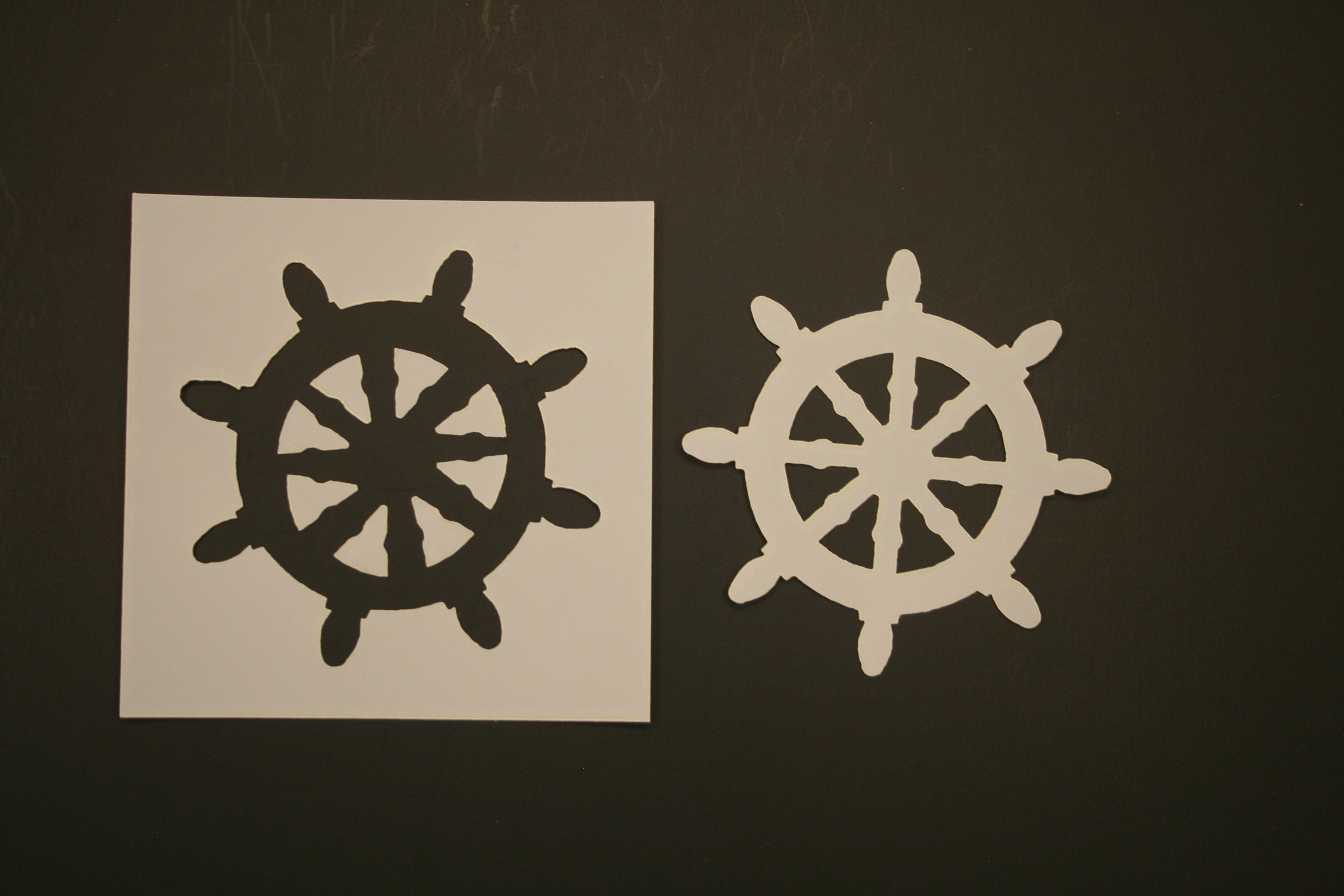 Ship Wheel 1 Reusable Mylar Stencil Art Supplies | Etsy