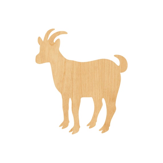 Goat - Laser Cut Out Unfinished Wood Craft Shape SHP25 Goat - Laser Cut Out Unfinished Wood Craft Shape SHP25