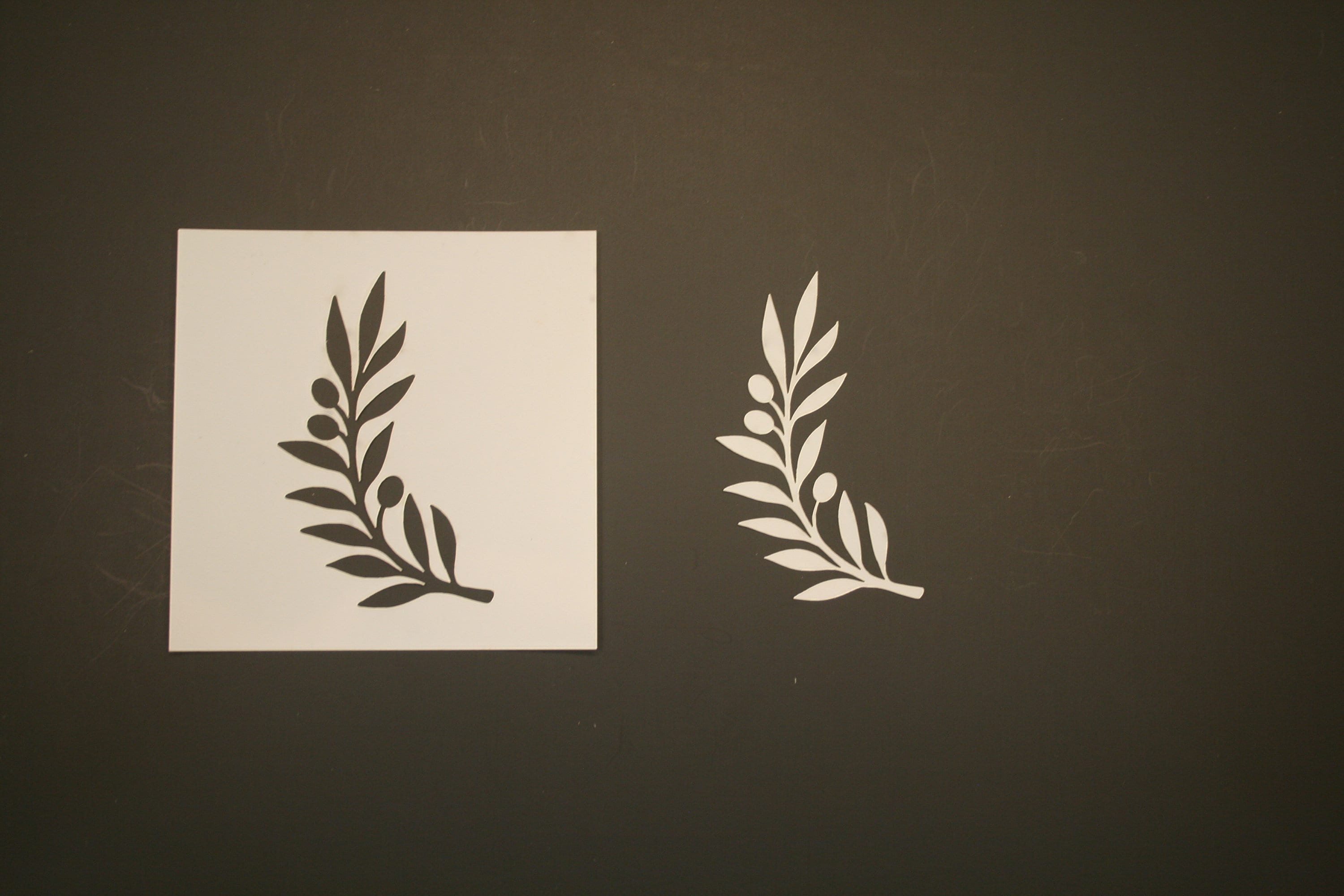 Olive Branch Reusable Mylar Stencil Art Supplies Etsy