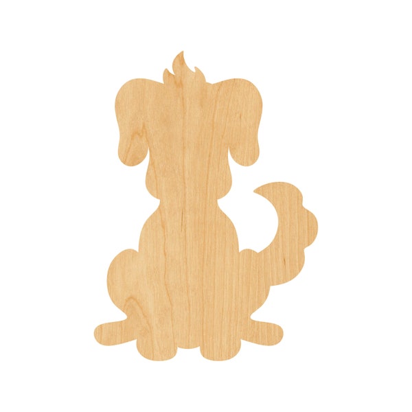 Dog Laser Cut Out Wood Shape Craft Supply – Woodcraft Cutout