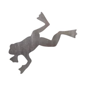 Jumping Frog Steel Cut Out Shape Metal Art Decoration Home Decor Craft Supply