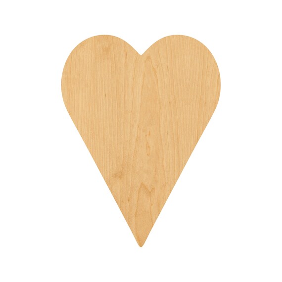 Heart - Laser Cut Out Unfinished Wood Craft Shape HRT4 Heart - Laser Cut Out Unfinished Wood Craft Shape HRT4