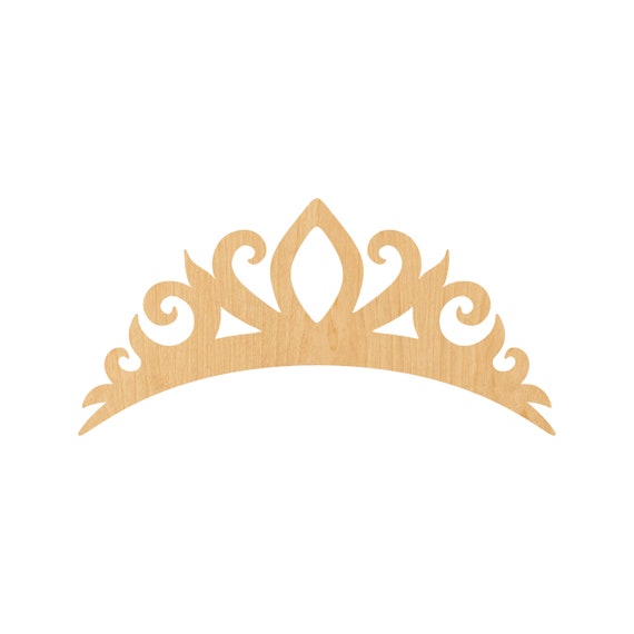 Crown - Laser Cut Out Unfinished Wood Craft Shape CLT7 Crown - Laser Cut Out Unfinished Wood Craft Shape CLT7