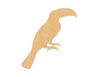 Toucan Laser Cut Out Wood Shape Craft Supply – Woodcraft Cutout