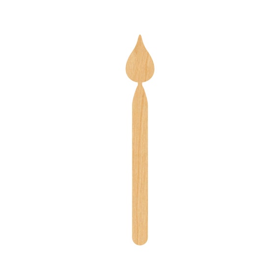 Candle - Laser Cut Out Unfinished Wood Craft Shape FAL7 Candle - Laser Cut Out Unfinished Wood Craft Shape FAL7