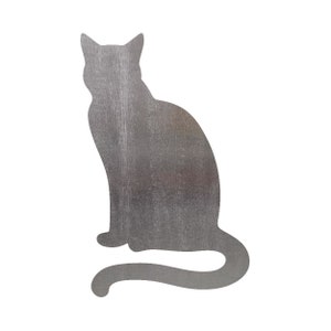 Sitting Cat Steel Cut Out Shape Metal Art Decoration Home Decor Craft Supply