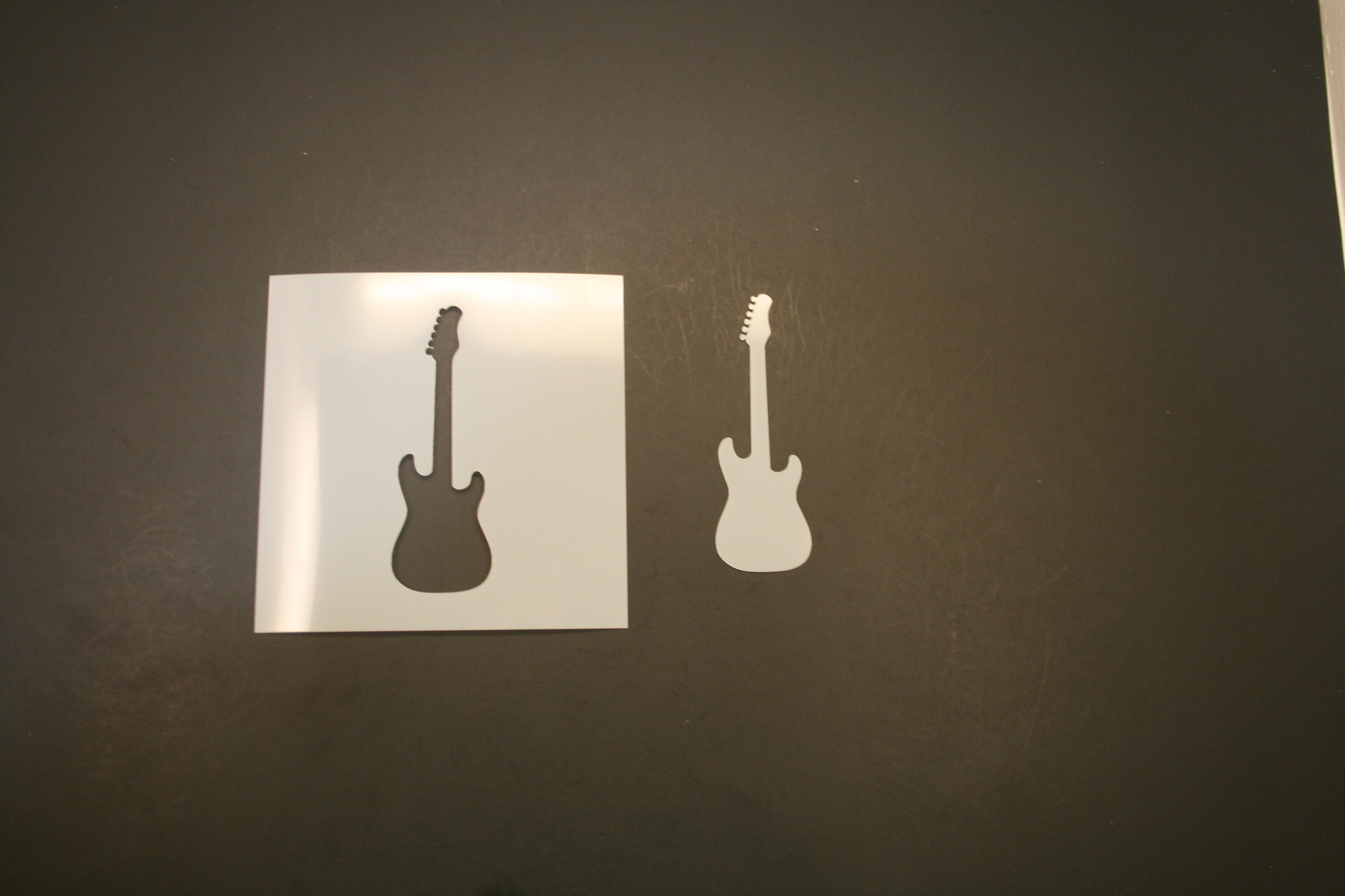 Ukulele Solid Wall Cookie DIY Craft Reusable Stencil - 7.0 Inch