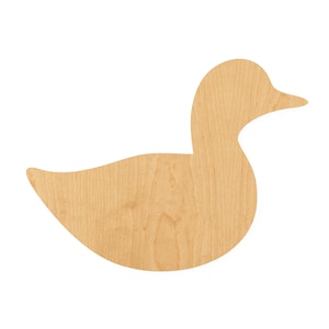 Duck 2 Wood Cutout Shape, Unfinished Craft Shape for Signs and Decor