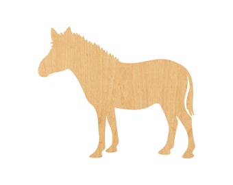 Zebra - Laser Cut Out Unfinished Wood Craft Shape ANML67 Zebra - Laser Cut Out Unfinished Wood Craft Shape ANML67