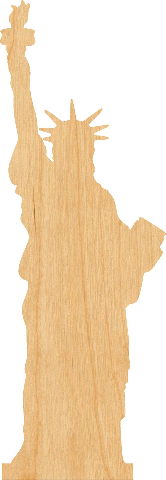 Crown Statue of Liberty - Laser Cut Out Unfinished Wood Craft Shape 4TH6 Crown Statue of Liberty - Laser Cut Out Unfinished Wood Craft Shape 4TH6