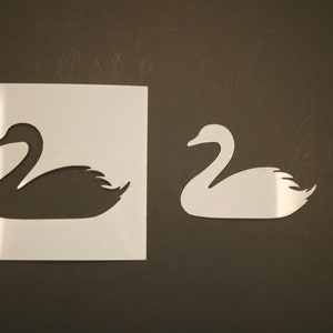 Swan Reusable Mylar Stencil - Art Supplies