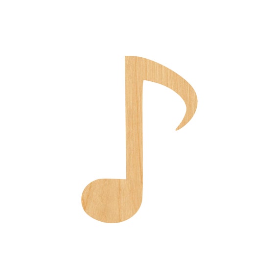 Music Note - Laser Cut Out Unfinished Wood Craft Shape MSC31 Music Note - Laser Cut Out Unfinished Wood Craft Shape MSC31