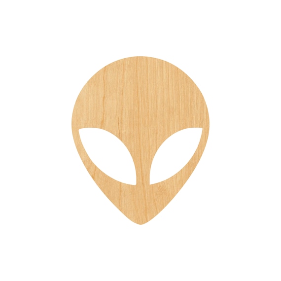 Alien - Laser Cut Out Unfinished Wood Craft Shape SPC6 Alien - Laser Cut Out Unfinished Wood Craft Shape SPC6