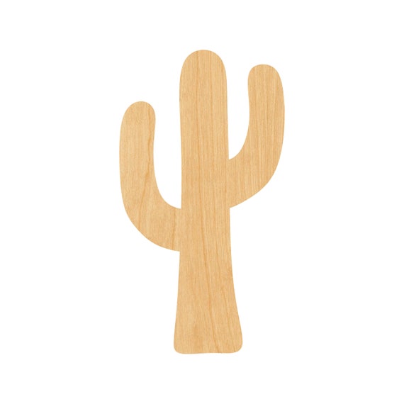Tree Cactus - Laser Cut Out Unfinished Wood Craft Shape TRE88 Tree Cactus - Laser Cut Out Unfinished Wood Craft Shape TRE88