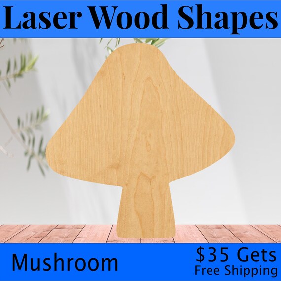 Tree Mushrooms - Laser Cut Out Unfinished Wood Craft Shape TRE9 Tree Mushrooms - Laser Cut Out Unfinished Wood Craft Shape TRE9