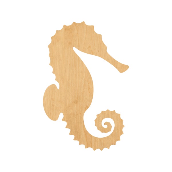 Seahorse Laser Cut Out Wood Shape Craft Supply – Woodcraft Cutout